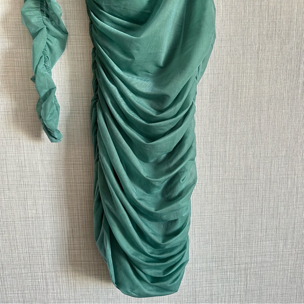 New Zara Fitted Asymmetrical Organza Dress Mini Dress Medium 2712/837 - Picture 4 of 8